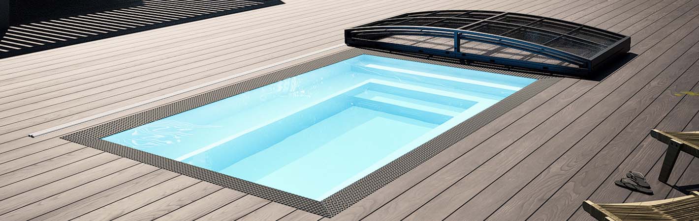 Albixon Pool MINI QBIG Überlaufpool 2,25x3,75m – Überlauf-Design in Perfektion