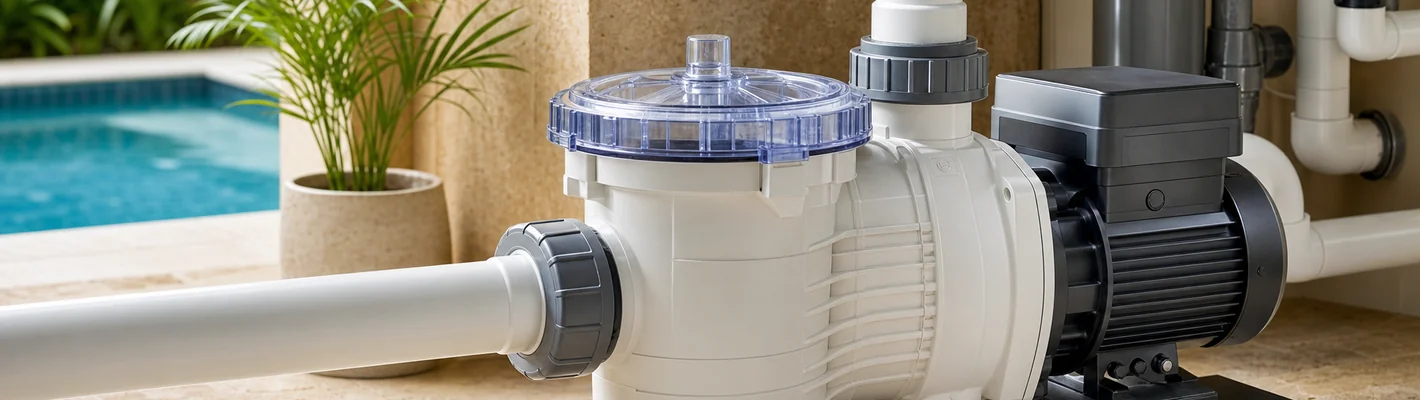 Astral Victoria Plus Schwimmbad-Filterpumpe mit transparentem Vorfilterdeckel