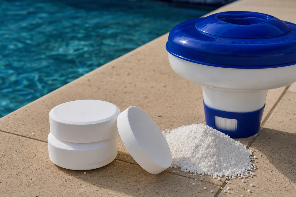 Chlortabletten als Quelle von Cyanursäure im Poolwasser