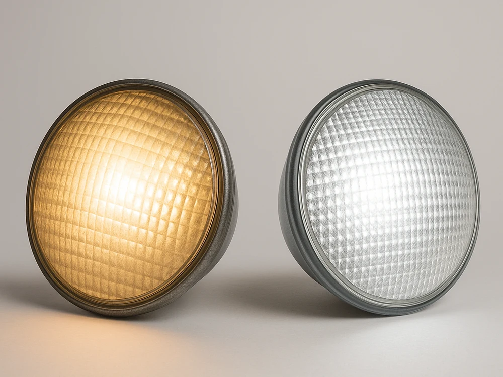 Halogen- und LED-PAR-56-Lampe im Vergleich
