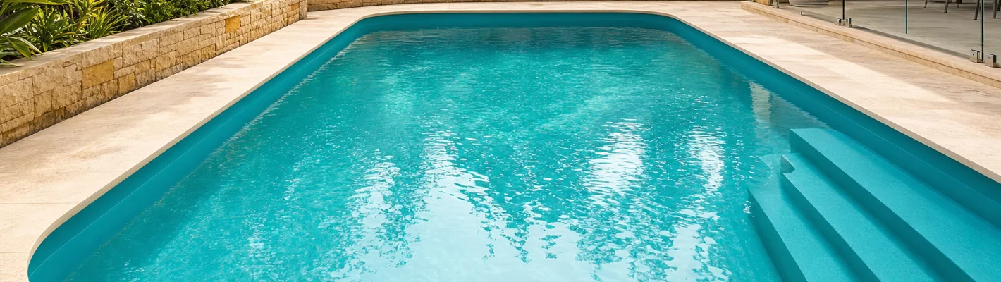 GFK-Schwimmbecken saniert mit neuer Folienauskleidung
