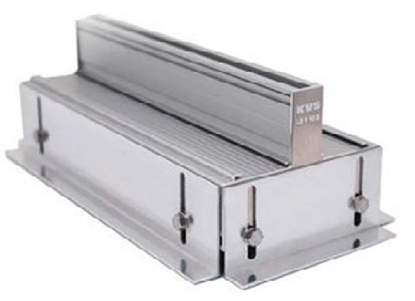Symmetrische L&uuml;ftungsschiene LS aus eloxiertem Aluminium