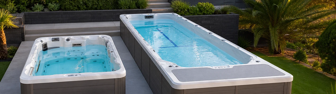 Outdoor-Whirlpools und Swim Spas von FKB Systemtechnik