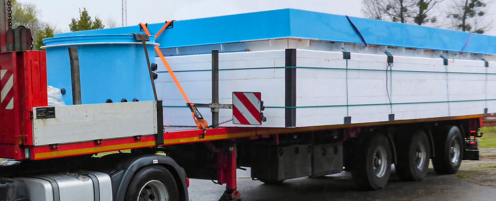 Albixon PP Schwimmbecken - Transport & Montage