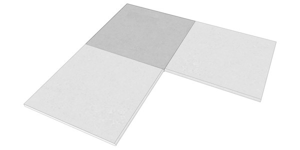 Exclusive Sizes R-Profil – Ecke 60 x 60 cm