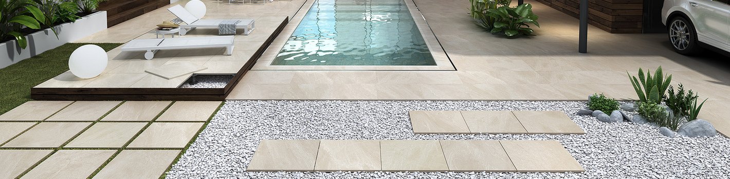 Terrassenplatten für Pool und Terrasse – Keramik am Beckenrand