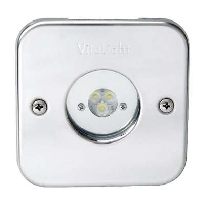 VitaLight 24 V Power LED Einsatz UWS quadratisch Edelstahl V4A