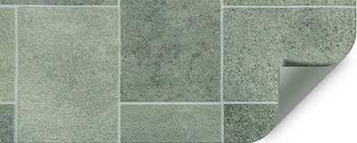 ELBE UNIQUE Tile Cyprus Green – Schwimmbadfolie in grünlicher Fliesenoptik
