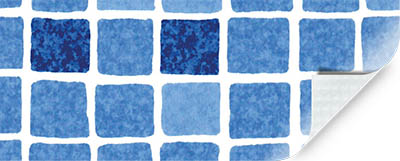 ELBE Supra ART Schwimmbadfolie Mosaik Blau