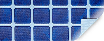 Primefol 3D Structure Mosaik Dark Blue Schwimmbadfolie