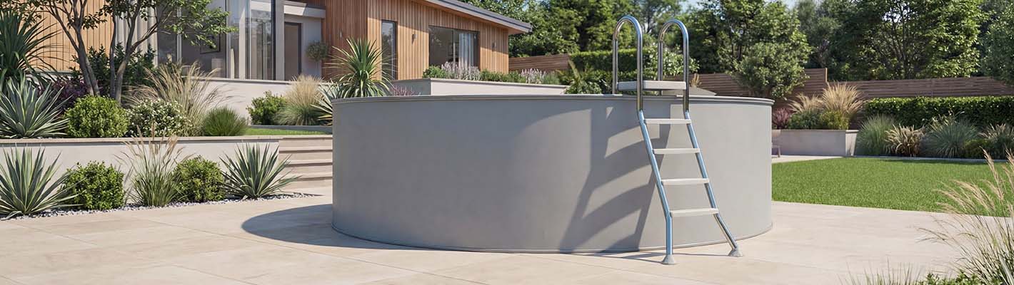 Hochbeckenleiter für Pool