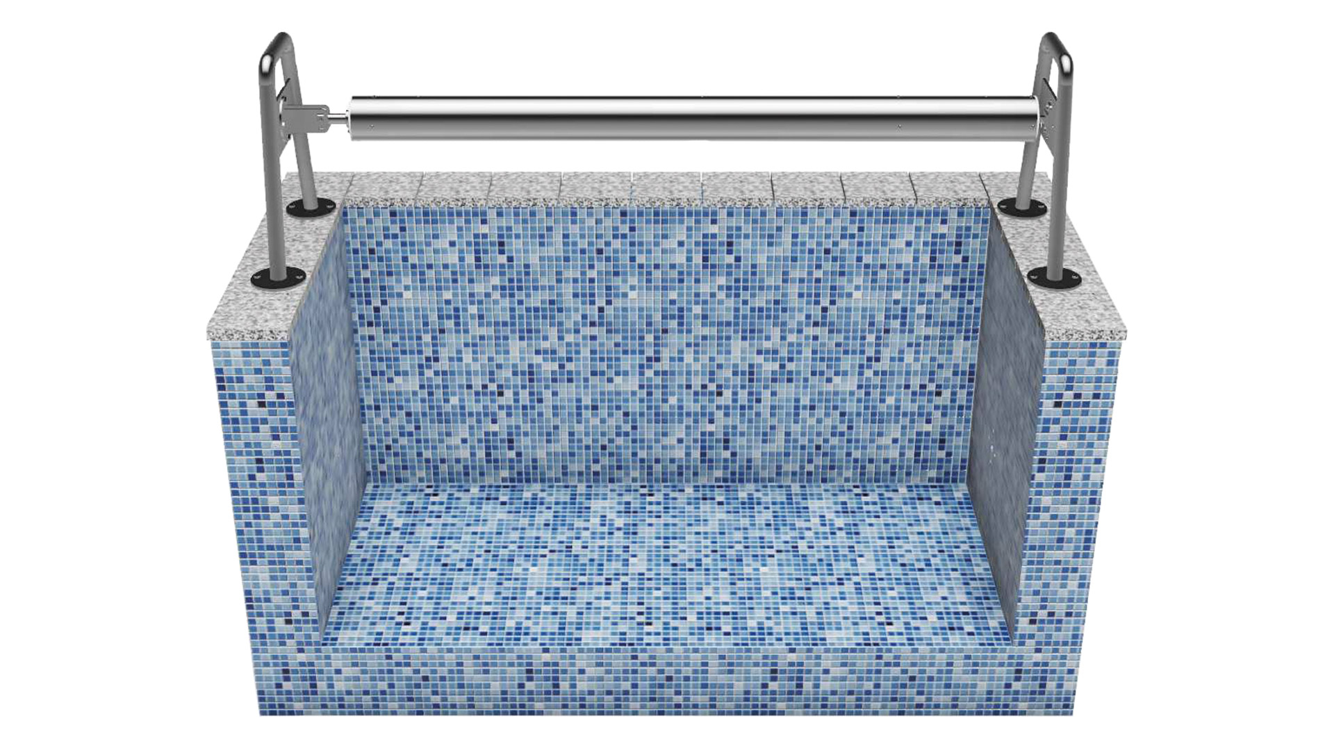 7000291 Waterbeck Bügelhalterung Oberflur Anlage
