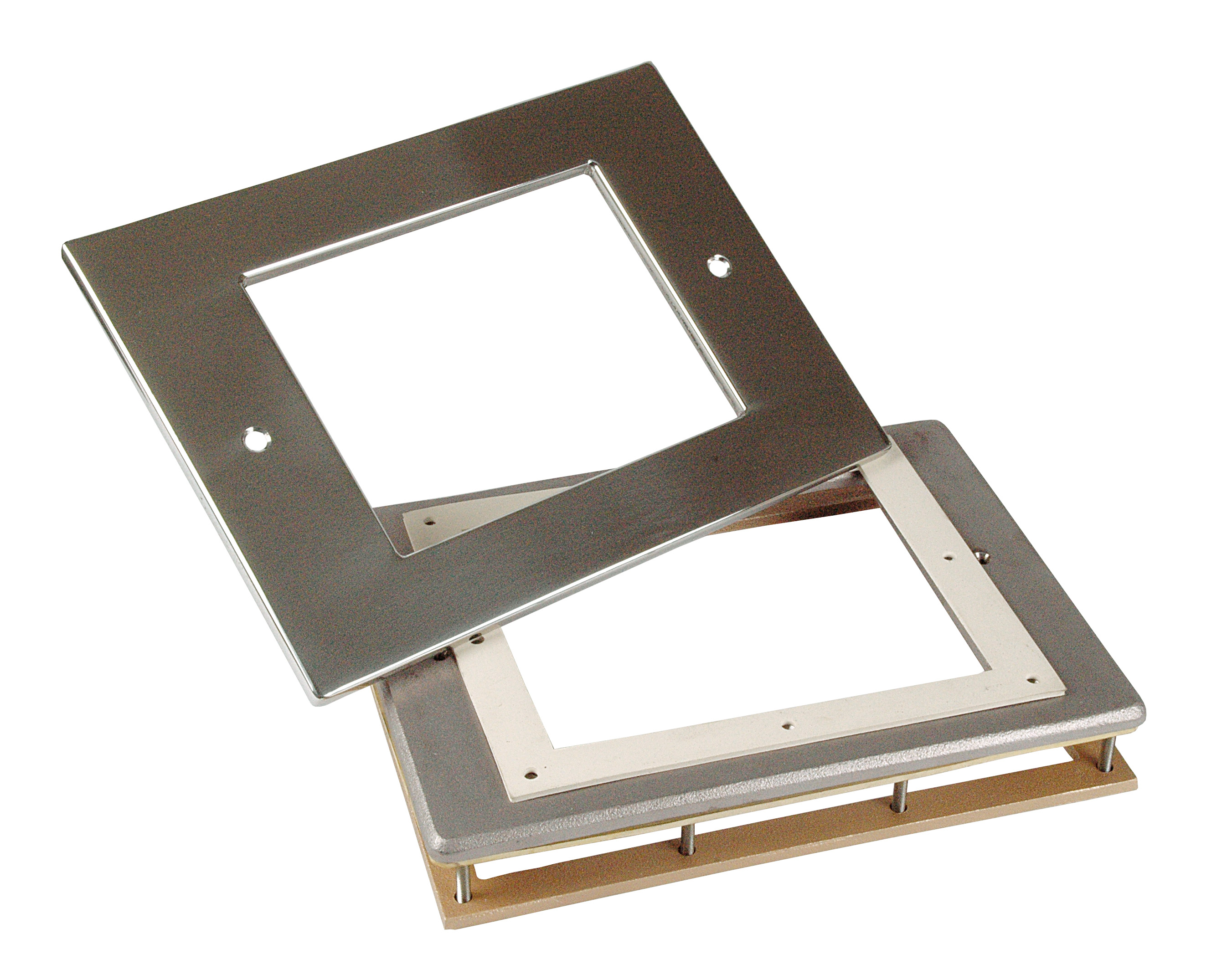 1057020 Flanschsatz 3-teilig mit Blende V4A für Fertigbecken