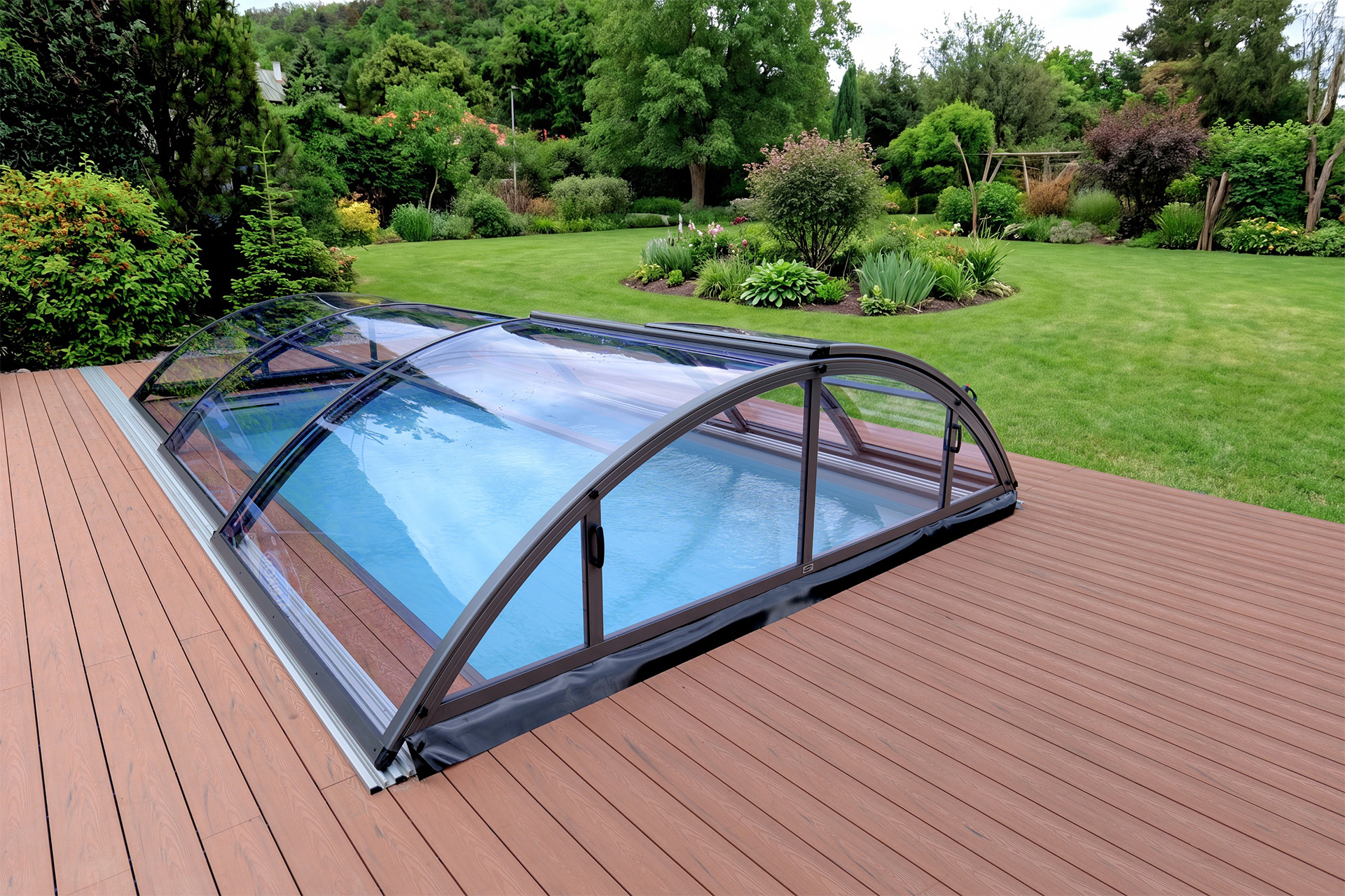 Albixon Klasik Sky Clear A Poolüberdachung