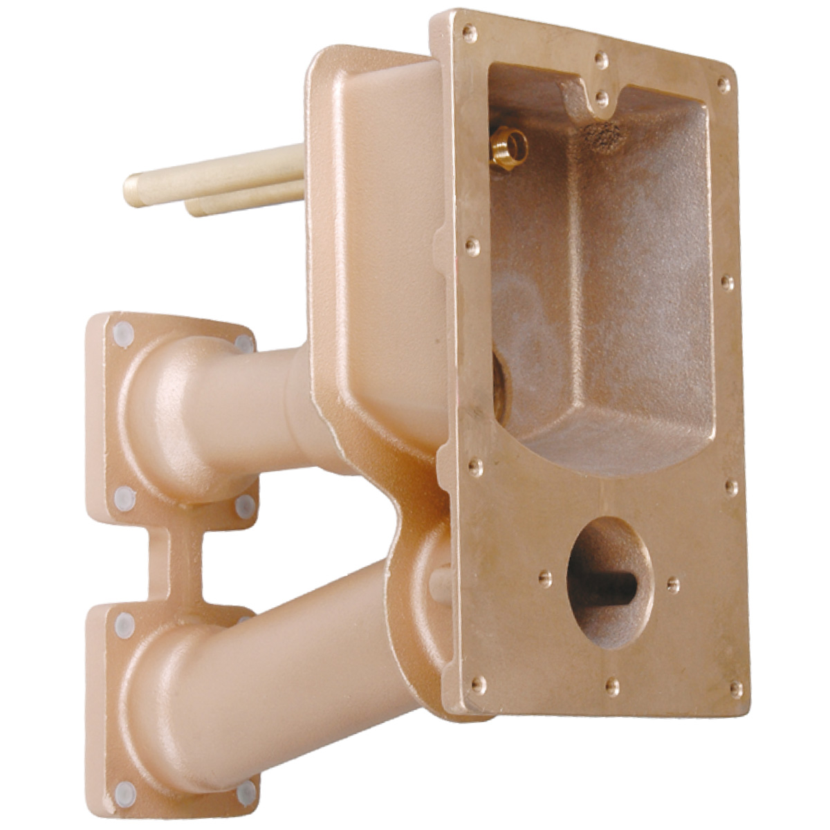 Detailansicht des Lahme Junior Kompakt Gegenstromschwimmanlage Einbausatzes aus Bronze