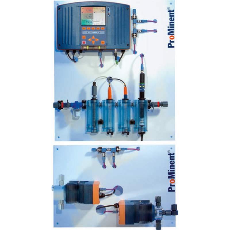 ProMaqua DULCODOS POOL PC7 Dosieranlage mit Umwälzleistung 2,1l/h, Detailansicht der Komponenten