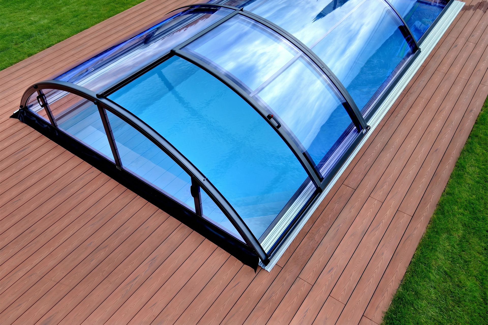 Albixon Klasik Sky Clear A Poolüberdachung