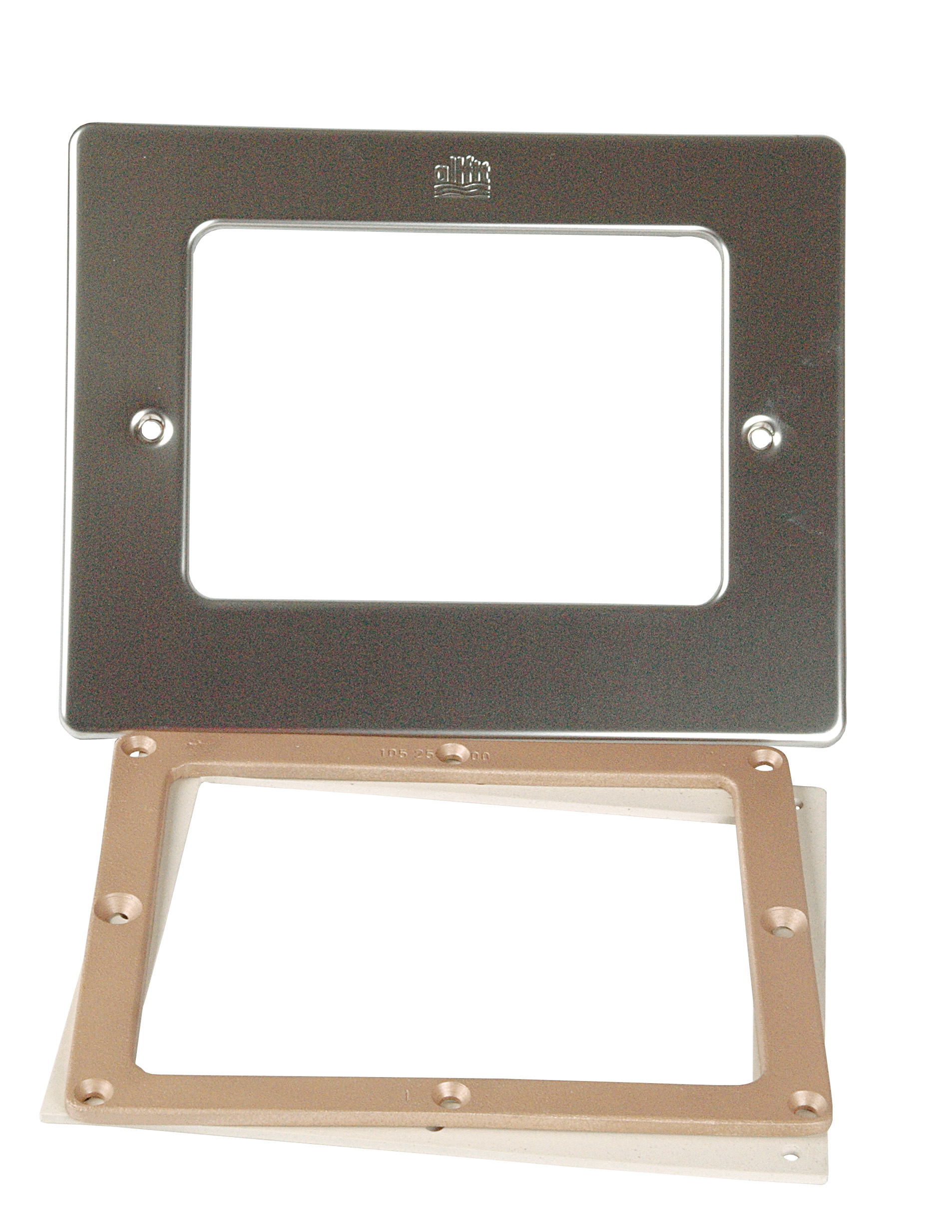 Flanschsatz 2-teilig Blende V4A Folienbecken