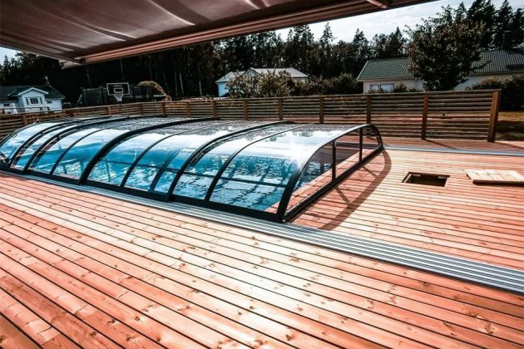 Poolüberdachung Aluna® Wave Pro Poolüberdachung Aluna® Wave Pro