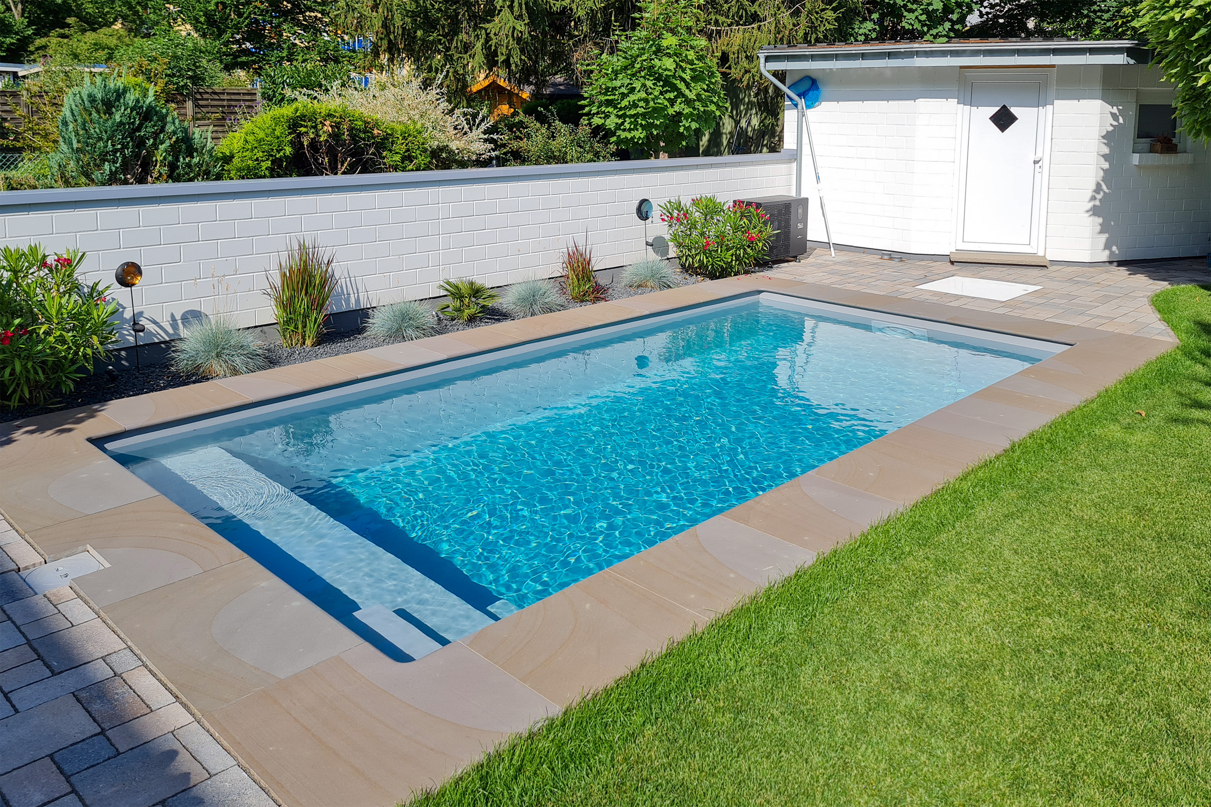 pp-schwimmbecken-grau-mit-skimmer-003a Skimmerbecken Elite PP Plus Pool 4x11 m