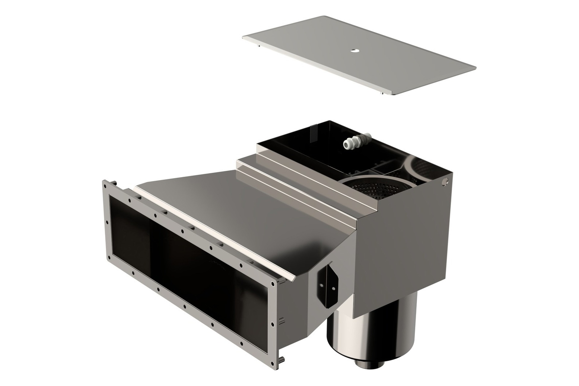 Behncke Revolution Einbauskimmer SLIM 500 für Folien- und Fertigbecken mit Deckel