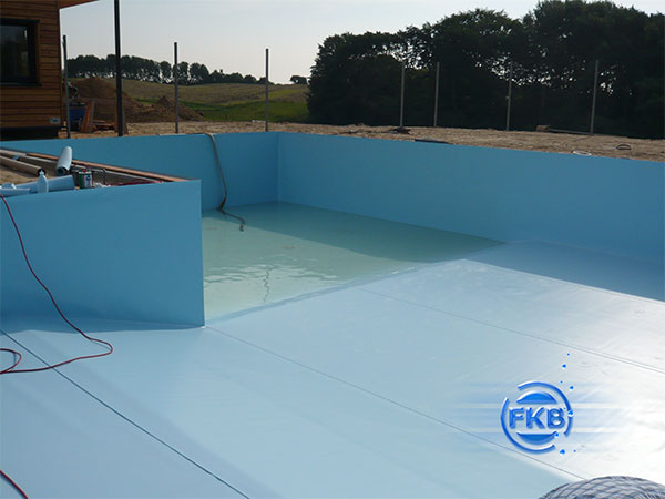 Folienauskleidung hellblau