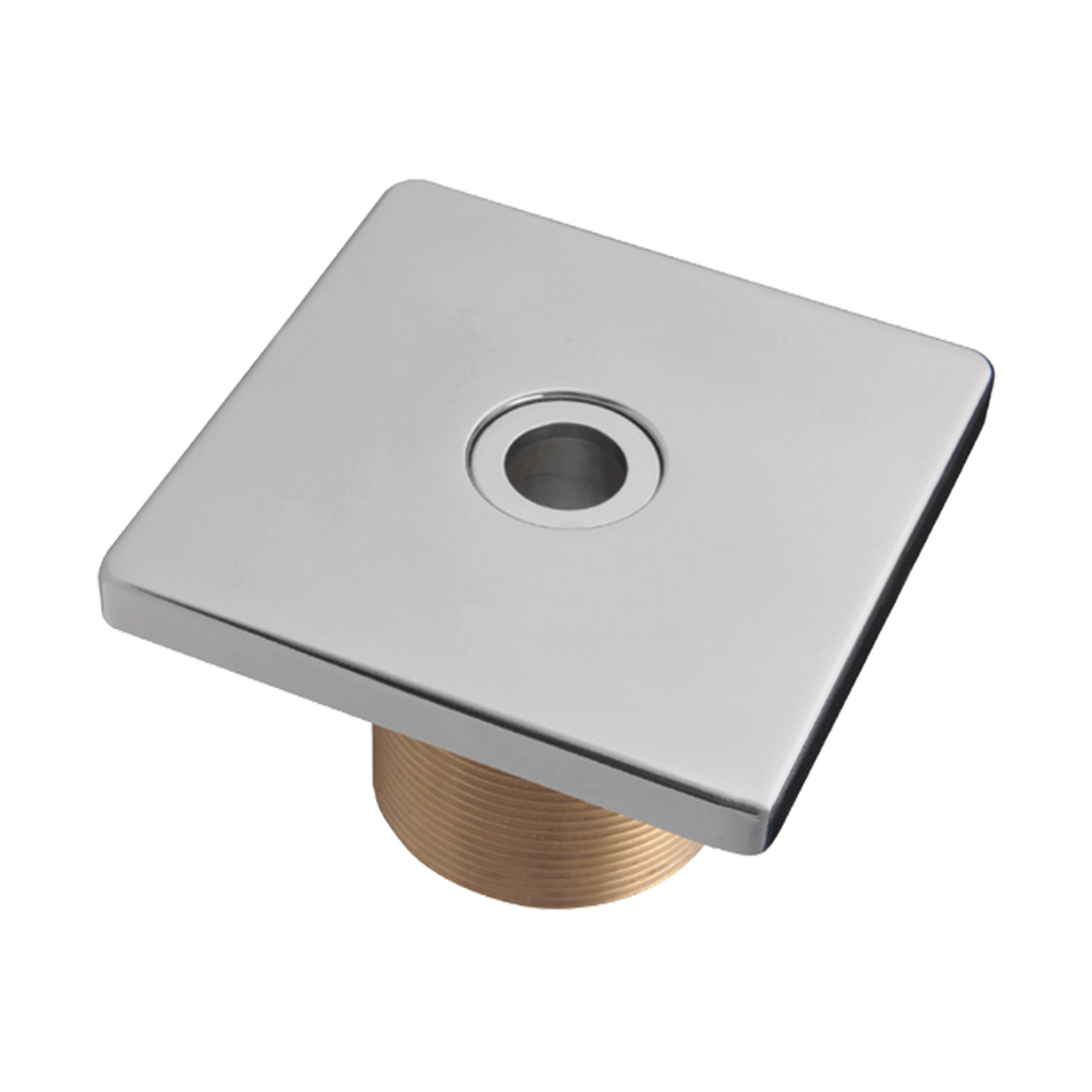 Lahme Einlaufdüse 103x103mm für Fliesen- und Fertigbecken, quadratisch, Edelstahl