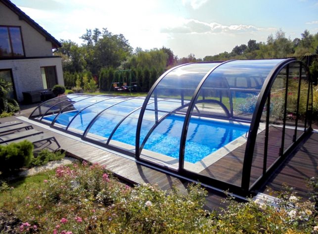 Schwimmbadüberdachung Aluna® Duo Schwimmbadüberdachung Aluna® Duo