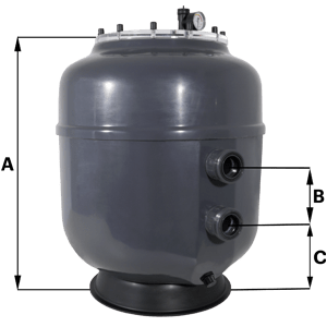 Peraqua Polyester Filter BREGENZ 3 PRO d500 ohne 6-Wege Ventil — Detail 2