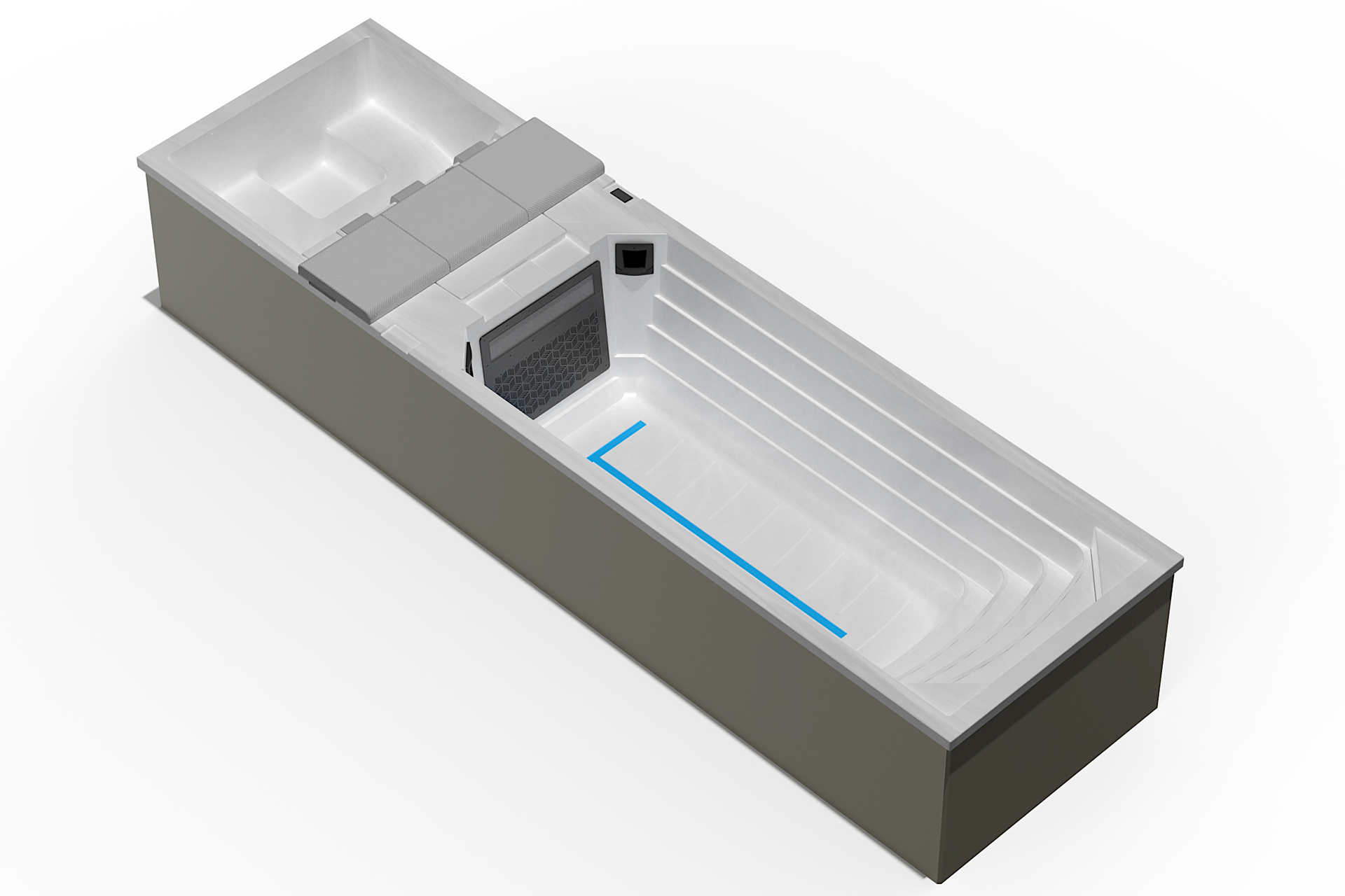 Swim Spa Turbinen-Gegenstrom – Timeless Spa Timax SLS 8420T INGROUND