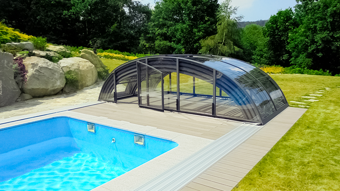 Schwimmbadüberdachung Aluna® Classic Schwimmbadüberdachung Aluna® Classic