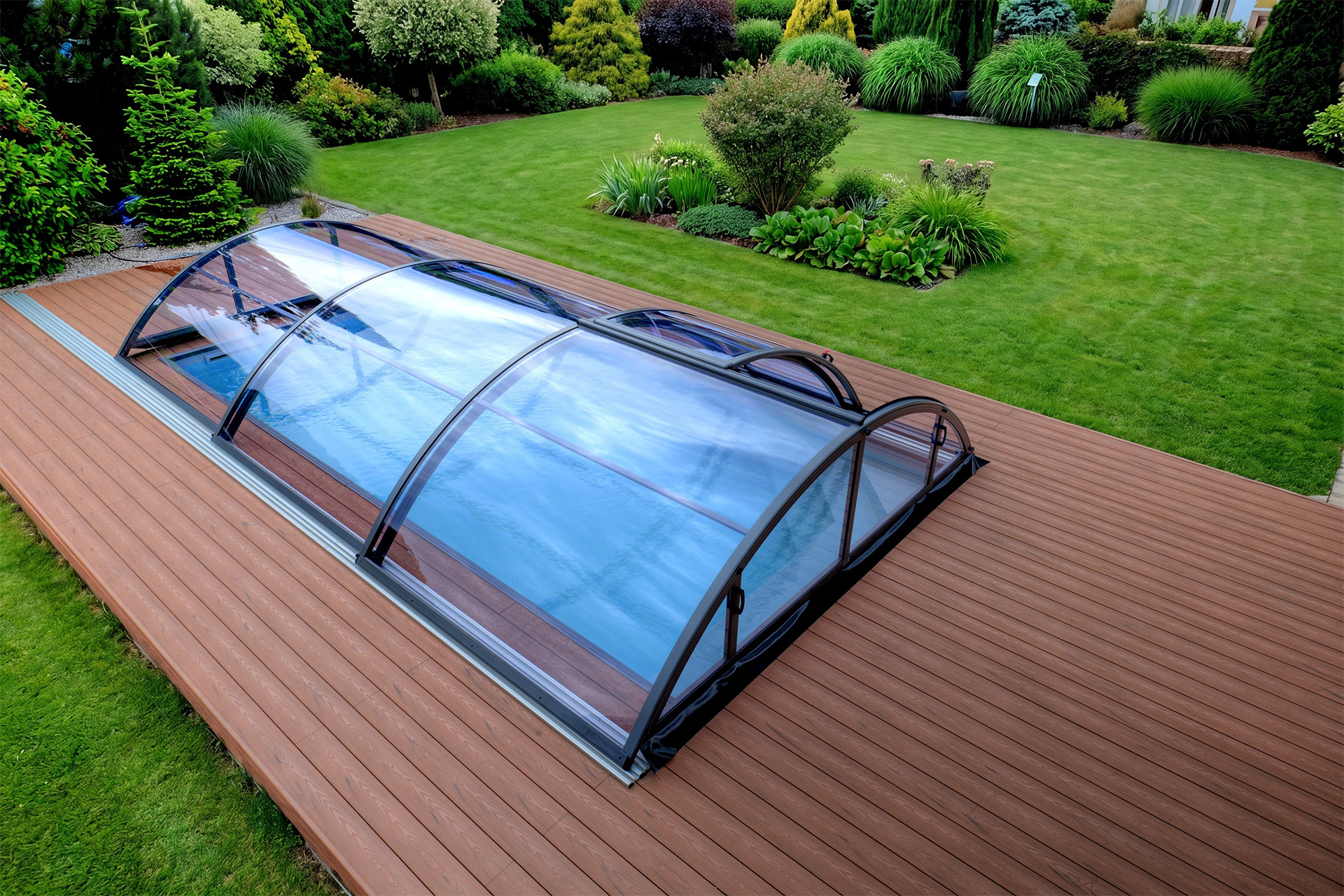 Albixon Klasik Sky Clear A Poolüberdachung