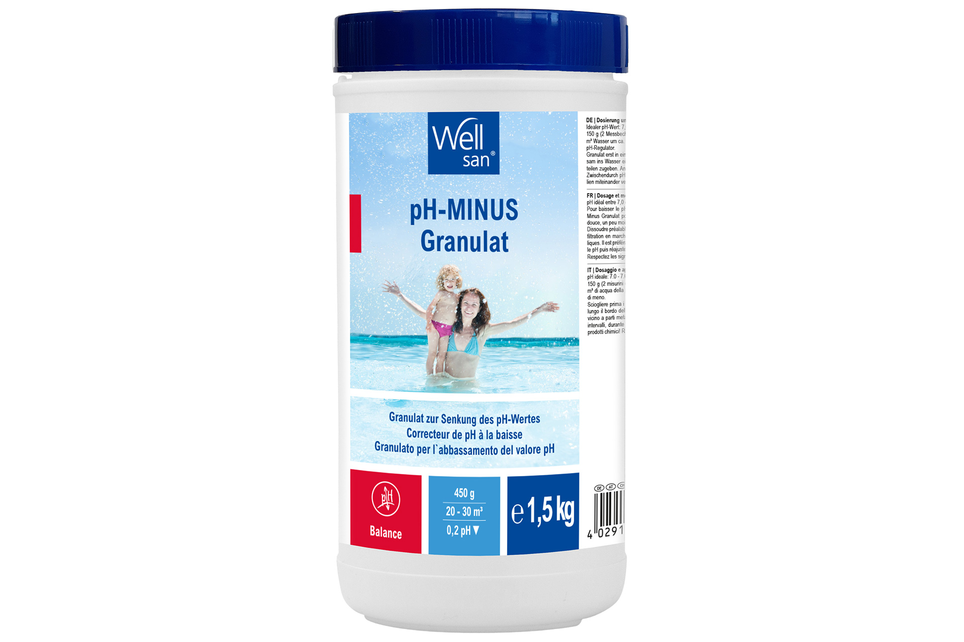 0811001W-1_pH-Minus-Granulat-1-5-kg Wellsan pH-Minus Granulat 1,5 kg