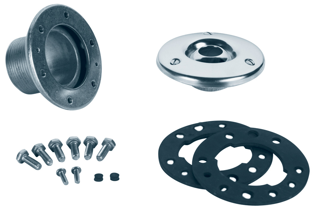 Astralpool Einlaufdüse Edelstahl 1 1/2" mit Dichtungen und Schrauben