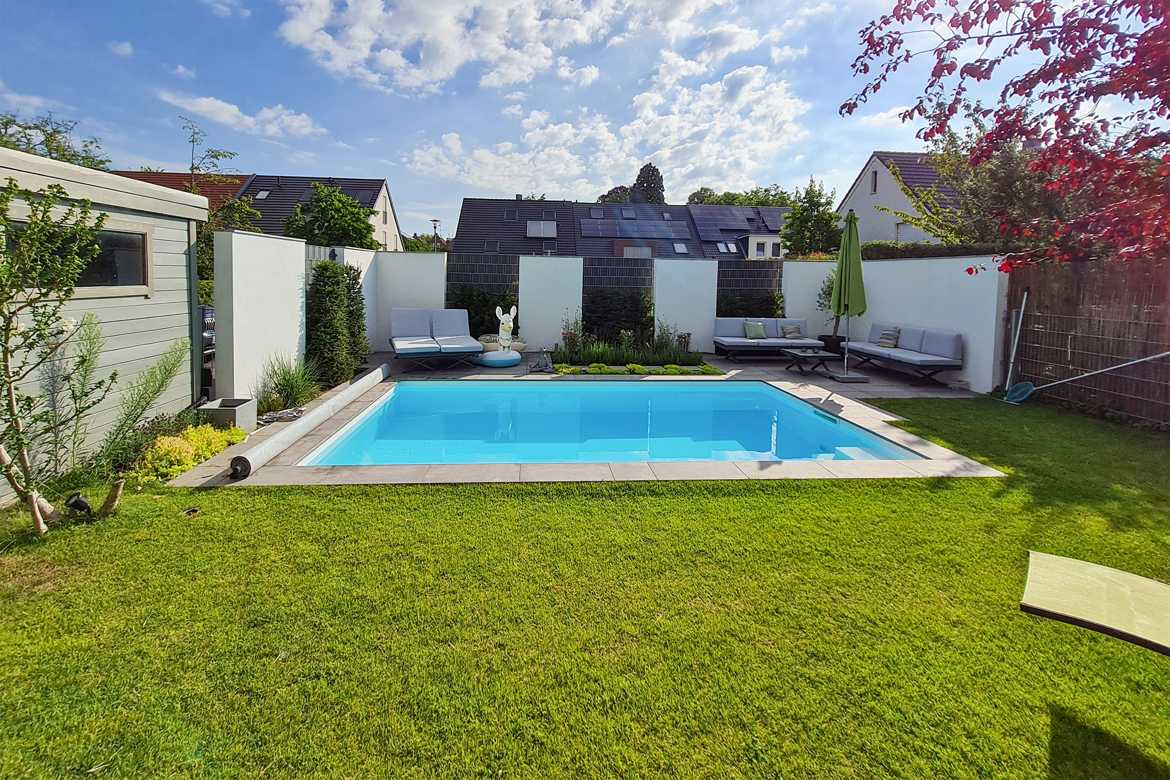 pp-pool-weiss-mit-skimmer-001a Skimmerbecken Elite PP Plus Pool 4x11 m