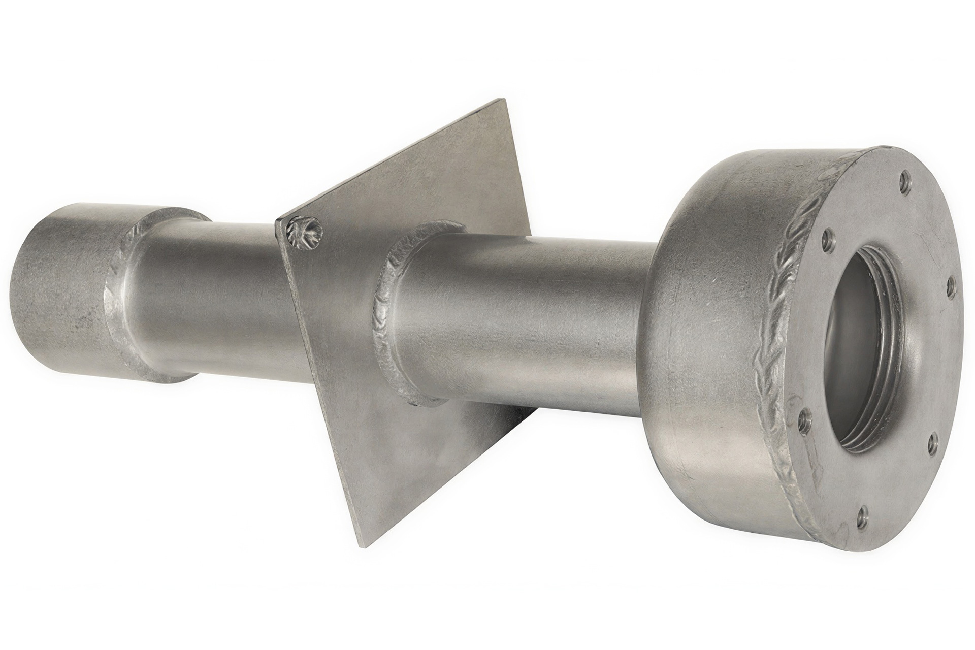 Edelstahl Wanddurchführung für kombinierbare Einbauteile