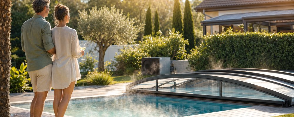 Wie verhindere ich Wärmeverluste beim Pool?