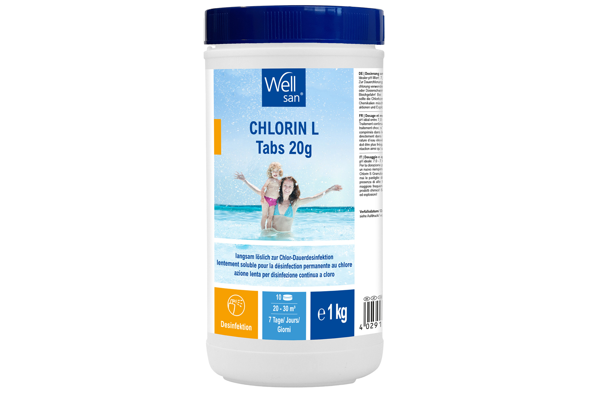 5503701W-1_Chlorin-L-Tabs-20-g-1-kg Wellsan Chlorin L Tabs 20g, 1 kg