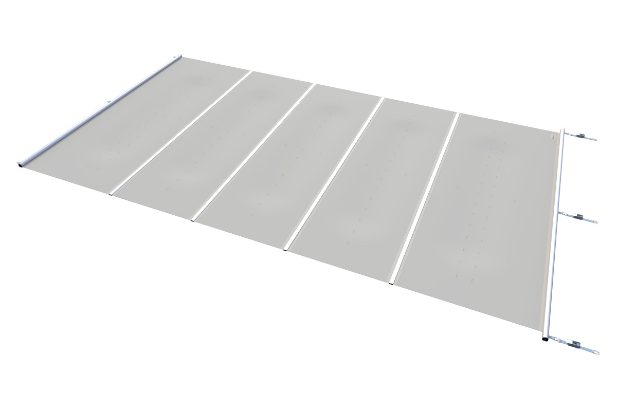 Liderpool Sicherheitsabdeckung Flat Section Light Gray