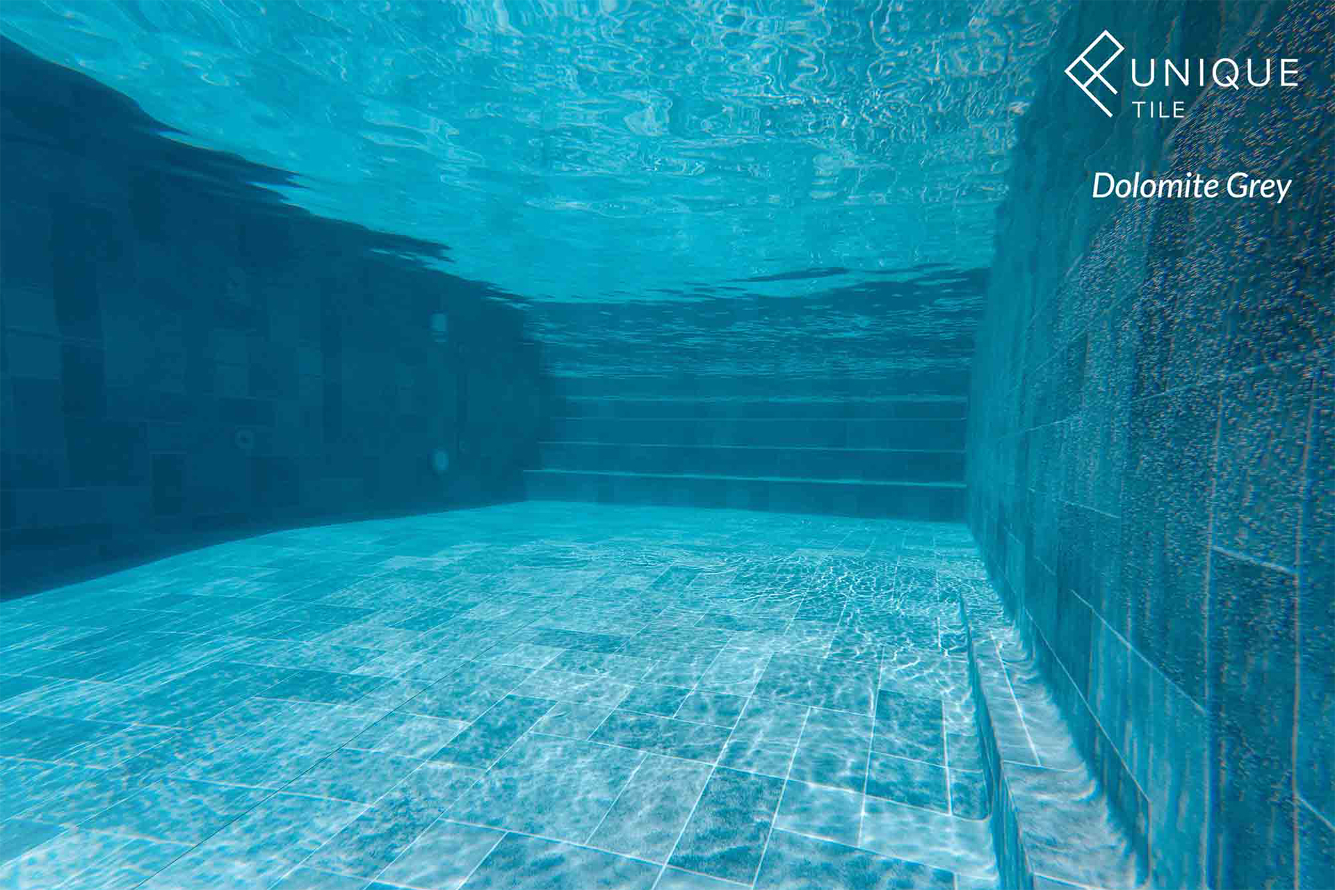 ELBE UNIQUE Tile Schwimmbadfolie mit Fliesenoptik
