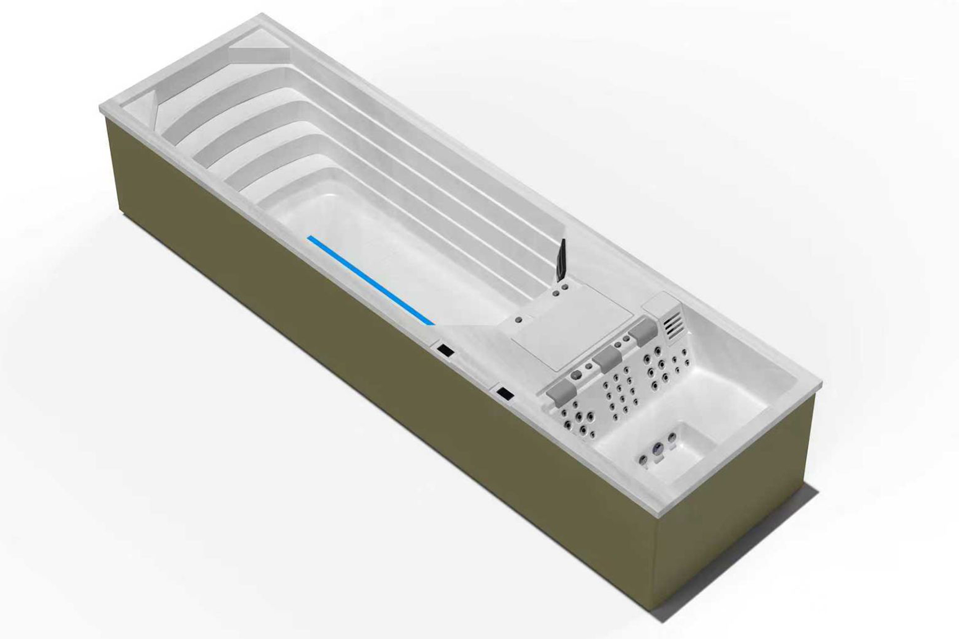 Swim Spa mit Whirlpool – Timeless Spa Timax SLS 8420 INGROUND