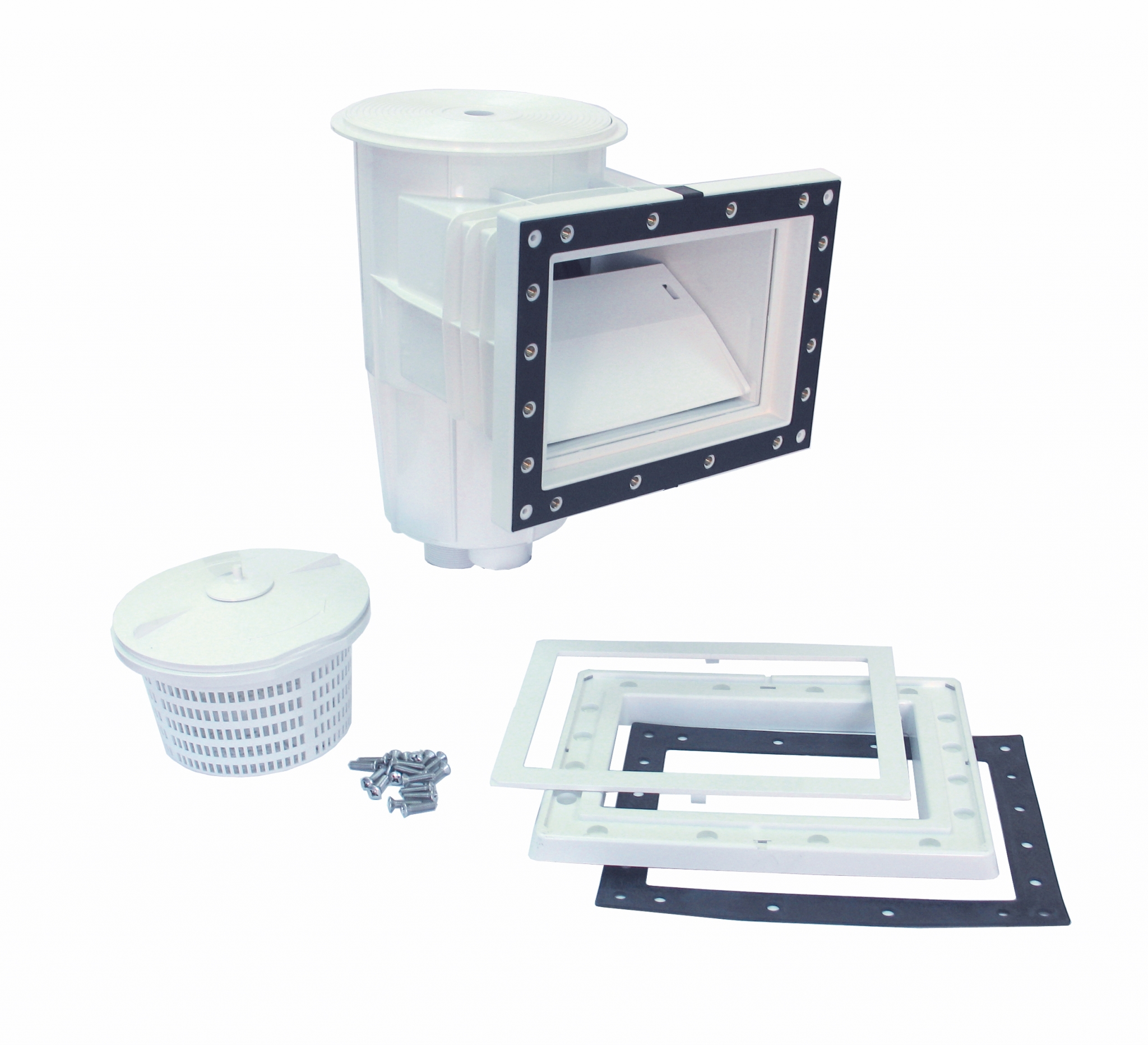 Astralpool Skimmer 15L mit Korb, Dichtungen und Schrauben, weiß