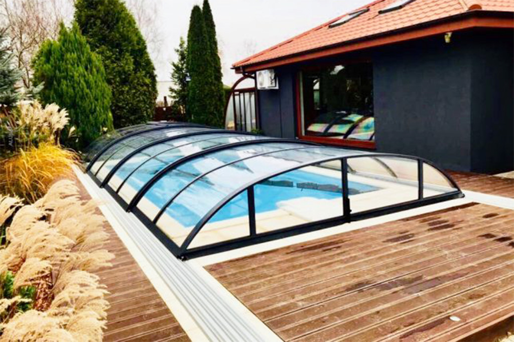 Schwimmbadüberdachung Aluna® Atlanta Schwimmbadüberdachung Aluna® Atlanta