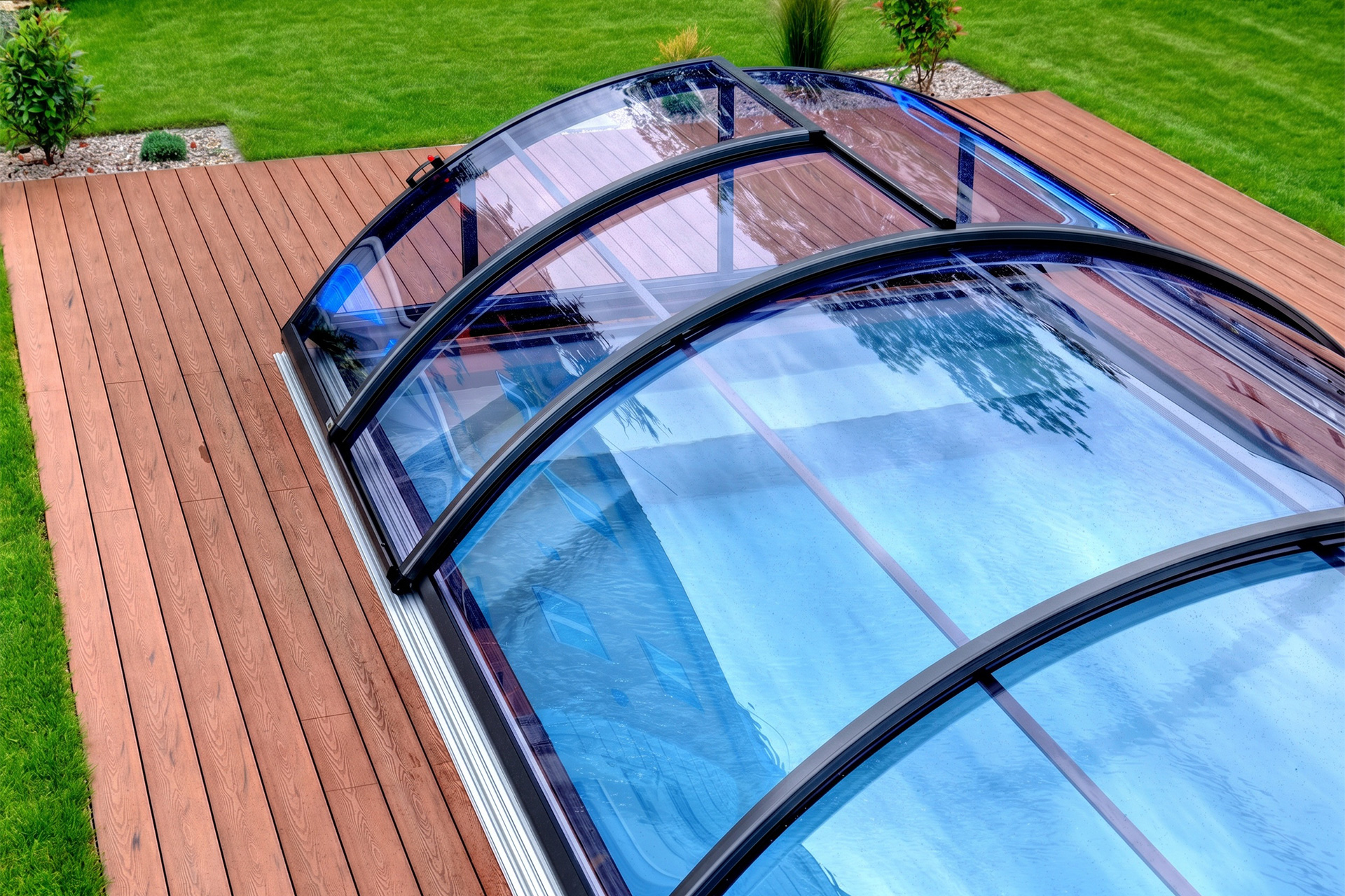 Albixon Klasik Sky Clear A Poolüberdachung