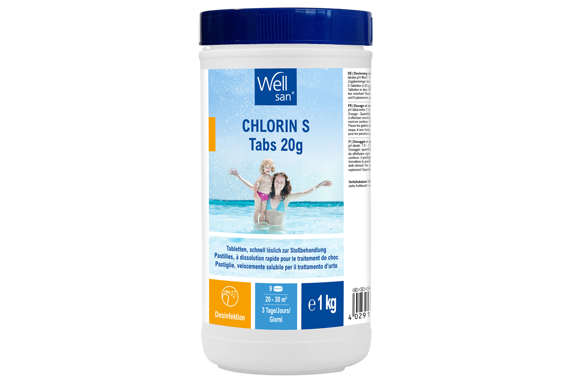 5504101W-1_Chlorin-S-Tabs-20-g-1-kg Wellsan Chlorin S Tabs 1 kg