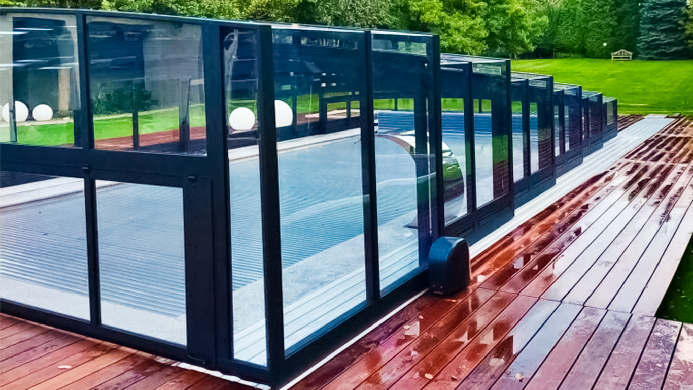 Schwimmbadüberdachung Aluna® H2O XXL Schwimmbadüberdachung Aluna® H2O XXL
