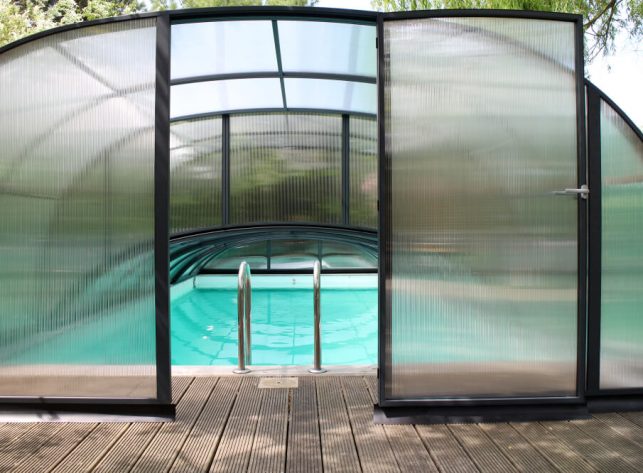 Schwimmbadüberdachung Aluna® Duo Schwimmbadüberdachung Aluna® Duo