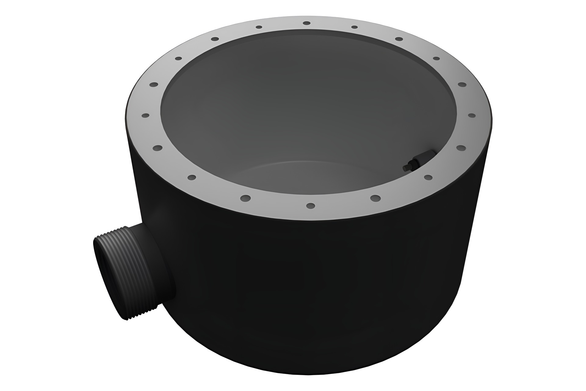 Behncke Revolution Einbautopf System 240 in Schwarz für Folien- und Fertigbecken