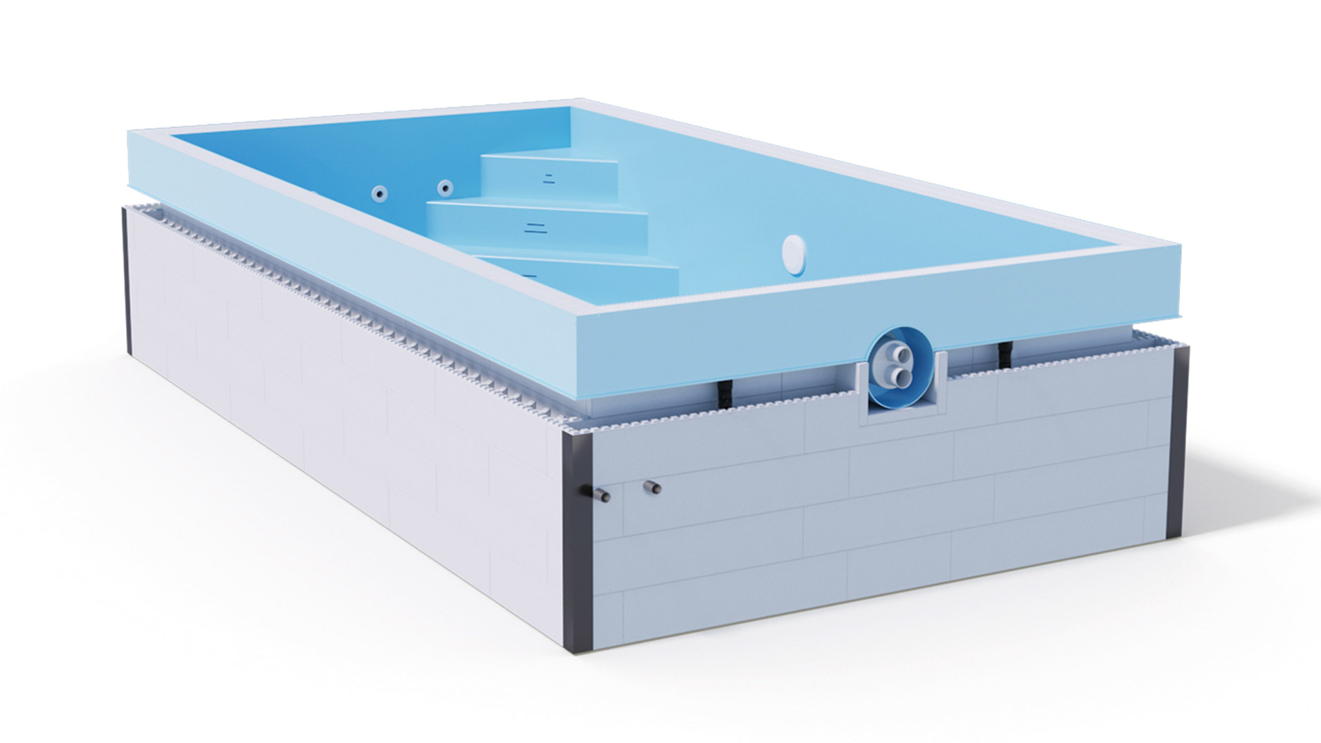 qbig_benefit_ueberlauf Albixon QBIG Benefit Plus Überlaufpool 4x8m