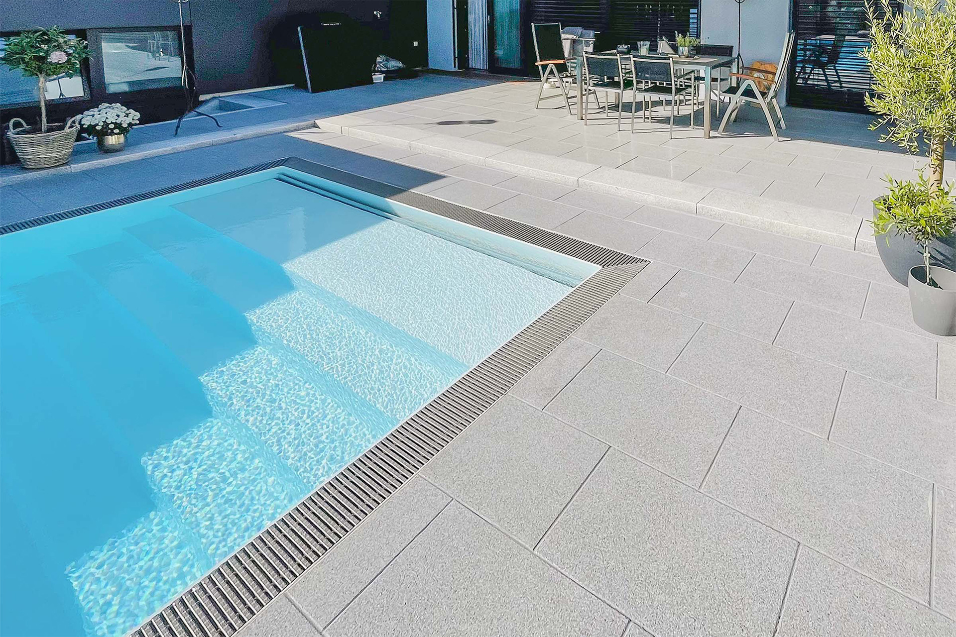 elite-pp-pool-006-2400a Überlaufbecken Elite Pro PP Plus Schwimmbecken 4x10 m
